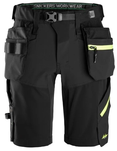 Spodenki krótkie softshell stretch FlexiWork+ Snickers Workwear 6140